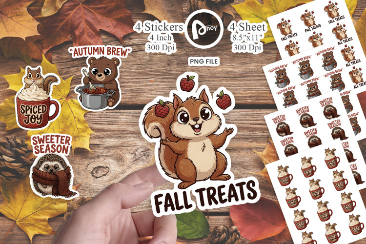 Pumpkin Spice Critter Sticker example image 1