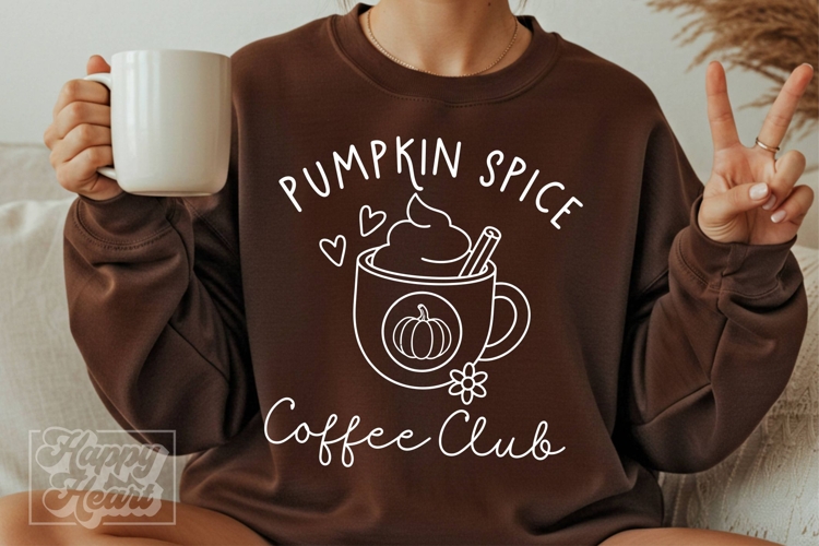 Pumpkin Spice Coffee Club SVG PNG - Thanksgiving SVG - Fall