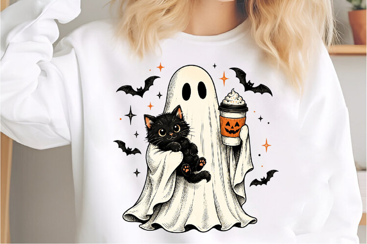 Pumpkin Spice Ghost PNG example image 1