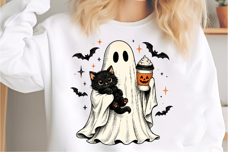 Pumpkin Spice Ghost PNG
