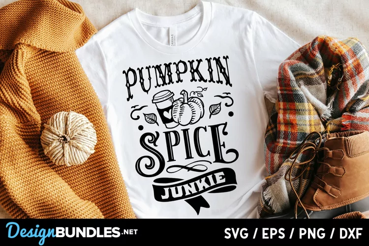 Pumpkin spice junkie svg