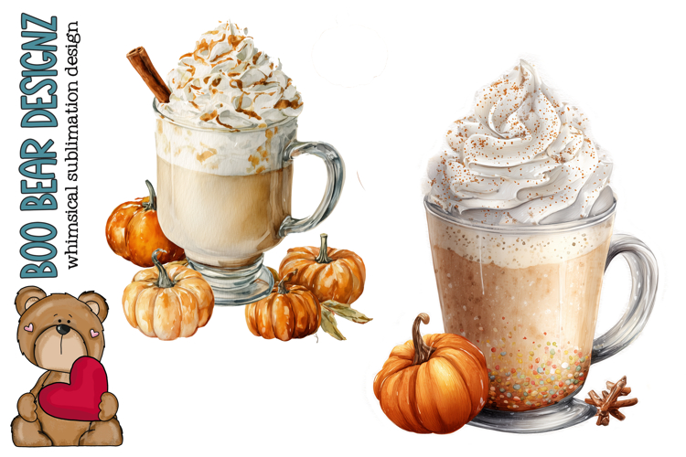 Pumpkin Spice Watercolor Clipart