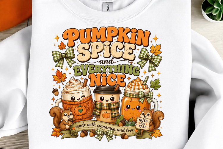Pumpkin Spice PNG, Cute Fall Coffee PNG