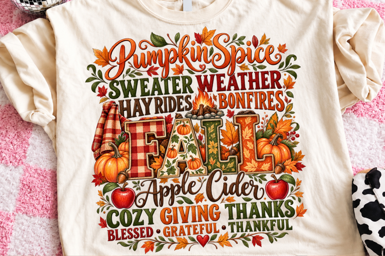 Pumpkin Spice Sweater Weather Fall PNG