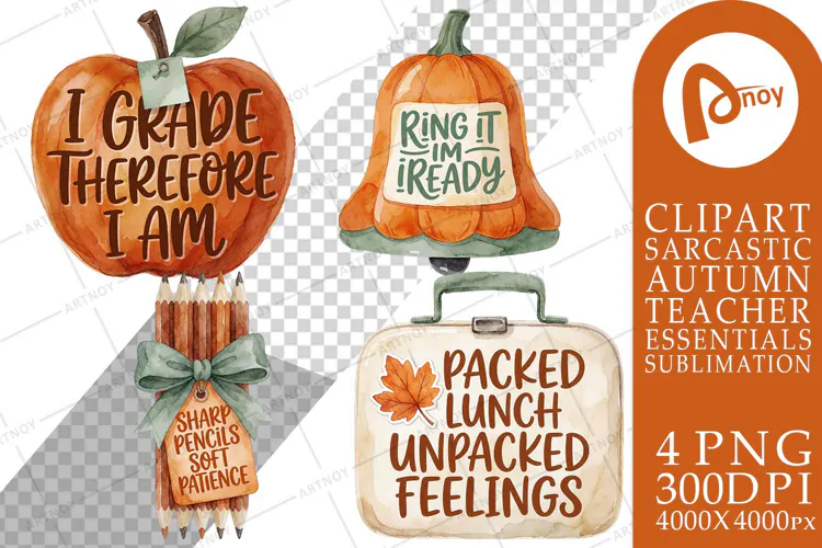 Pumpkin Spice Teacher Survival Kit Sublimation