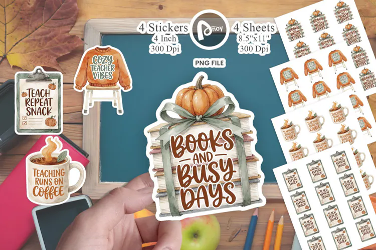 Pumpkin Spice Teacher Survival Kit Sticker