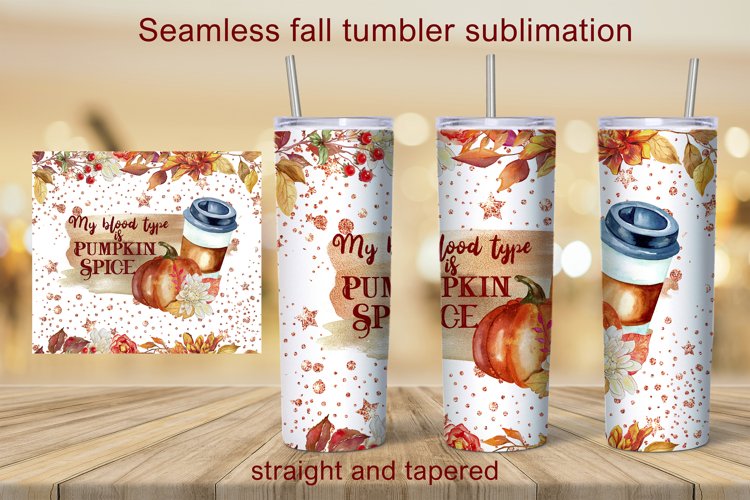 Fall tumbler sublimation Quotes 20oz Tumbler Design PNG - Free Design of The Week