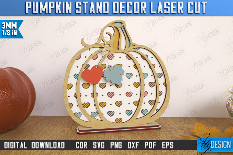 Fall Floral Pumpkin Laser Cut| Autumn Home Decor | Farmhouse