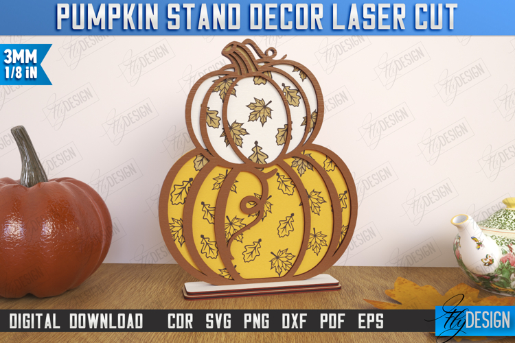 Fall Floral Pumpkin Laser Cut| Autumn Home Decor | Farmhouse