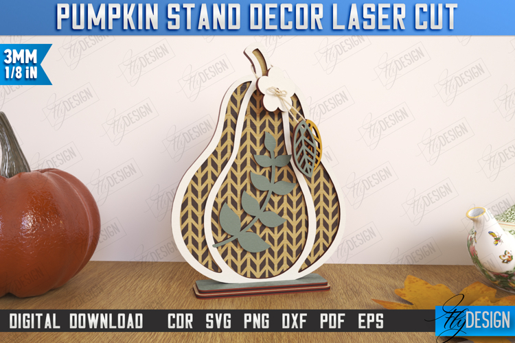 Fall Floral Pumpkin Laser Cut| Autumn Home Decor | Farmhouse