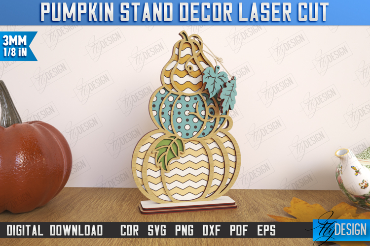 Fall Floral Pumpkin Laser Cut| Autumn Home Decor | Farmhouse