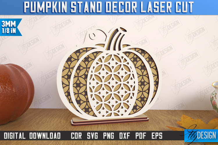 Fall Floral Pumpkin Laser Cut| Autumn Home Decor | Farmhouse