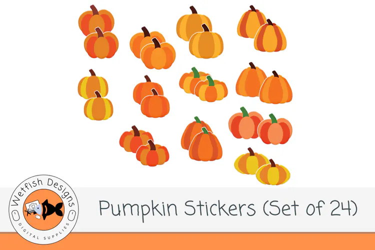 PNG Pumpkin Stickers