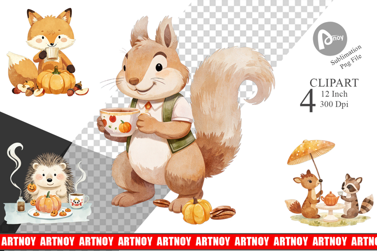 Fall Animals Clipart Image 13