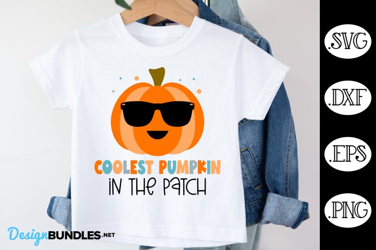 Coolest Pumpkin in the Patch Fall SVG | Kids Fall SVG