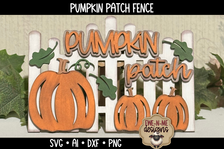 Pumpkin Patch Fence | Fall Laser Cut SVG File