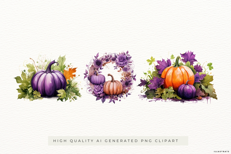 Vintage Pumpkin PNG Illustration