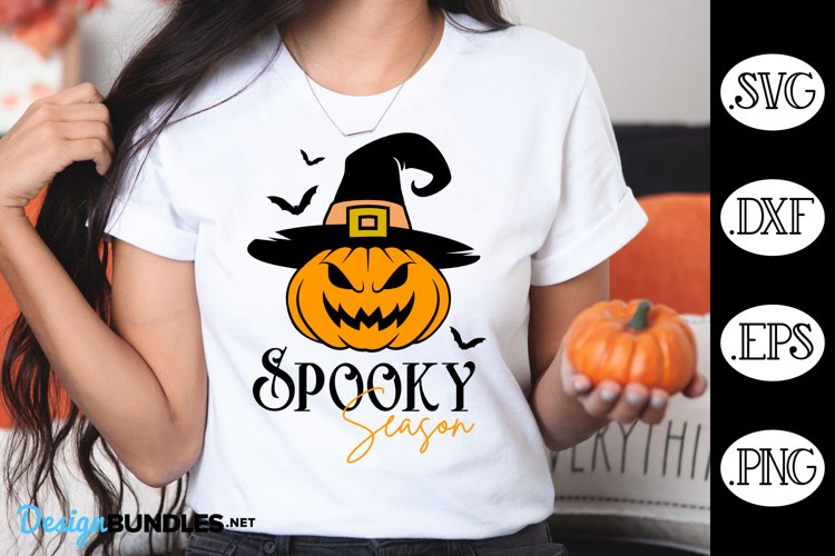 Spooky Season Halloween Pumpkin SVG example image 1