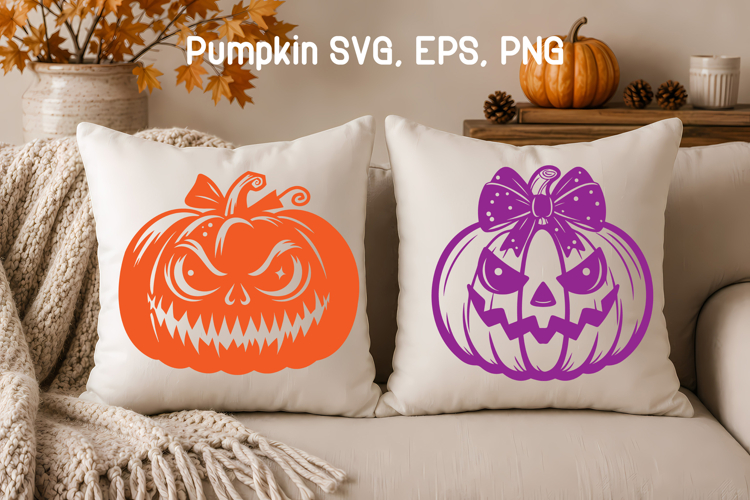 Halloween pumpkin bow SVG | Halloween SVG