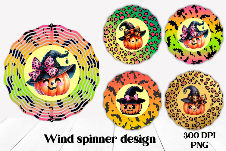 Halloween wind spinner PNG | Halloween pumpkin design