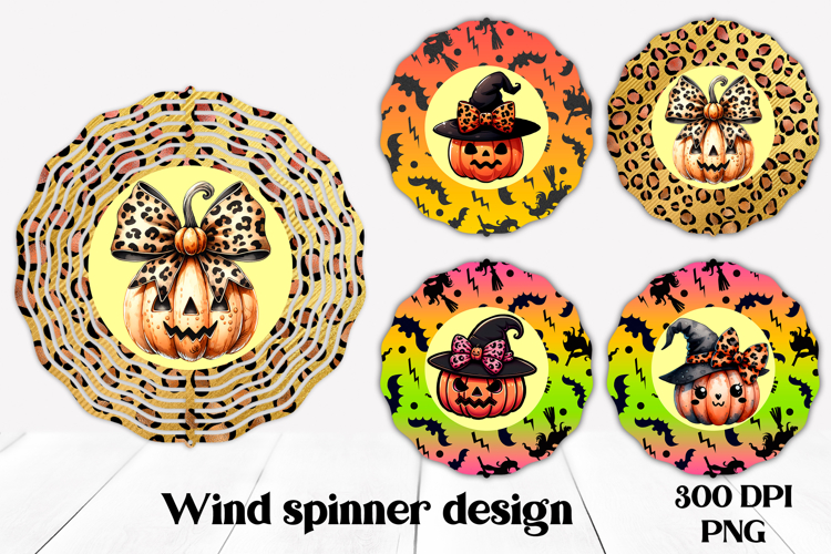 Halloween wind spinner PNG | Halloween pumpkin design
