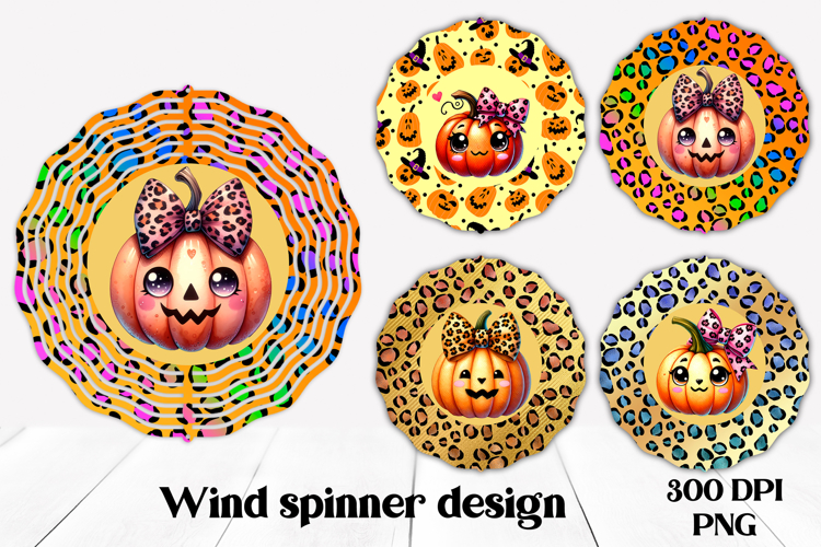 Halloween wind spinner PNG | Halloween pumpkin design