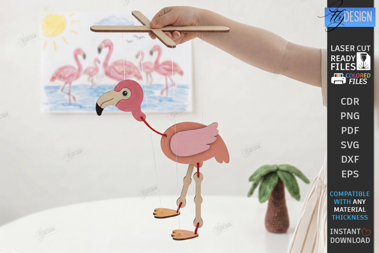 Wooden String Marionette Puppet Laser Cut | Kids Laser | CNC