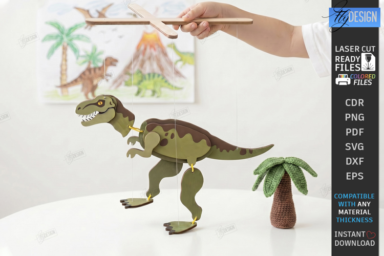 Wooden String Marionette Puppet Laser Cut | Kids Laser | CNC