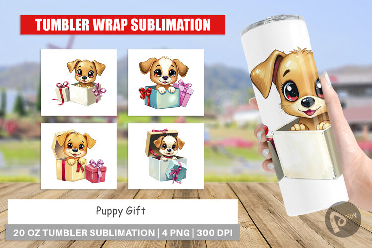 Tumbler Puppy Gift example image 1