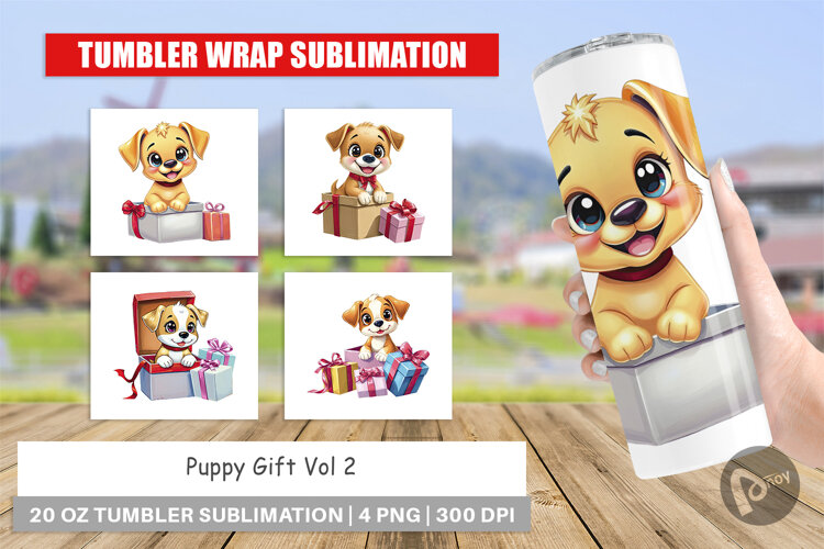 Tumbler Puppy Gift example image 1
