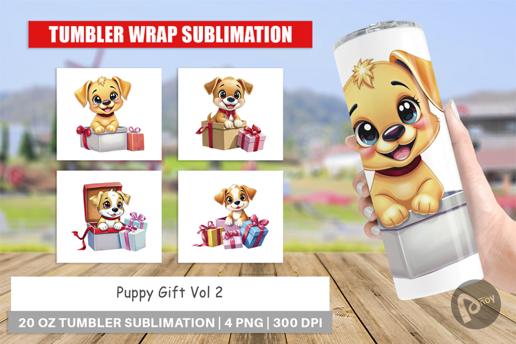 Tumbler Puppy Gift