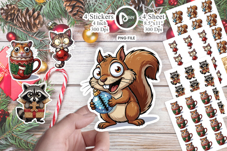 Destructive Holiday Chaos Sticker example image 1