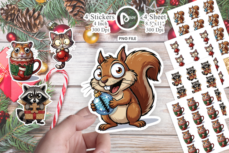 Destructive Holiday Chaos Sticker