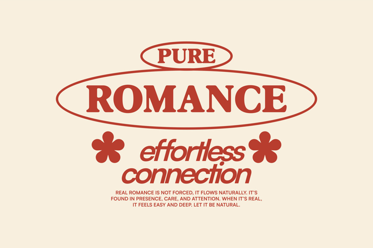 Pure Romance Typography Quotes T-shirt Design