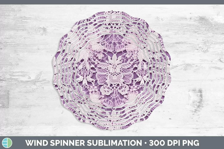 Purple 02 Wind Spinner | Sublimation Spinner Designs
