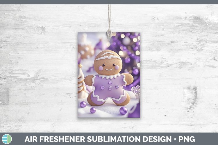 GorgeousPurple 3D Christmas Air Freshener design.