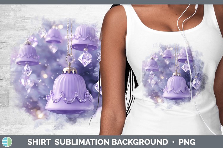 Purple 3D Christmas Jingle Bells Shirt Sublimation Sublimati