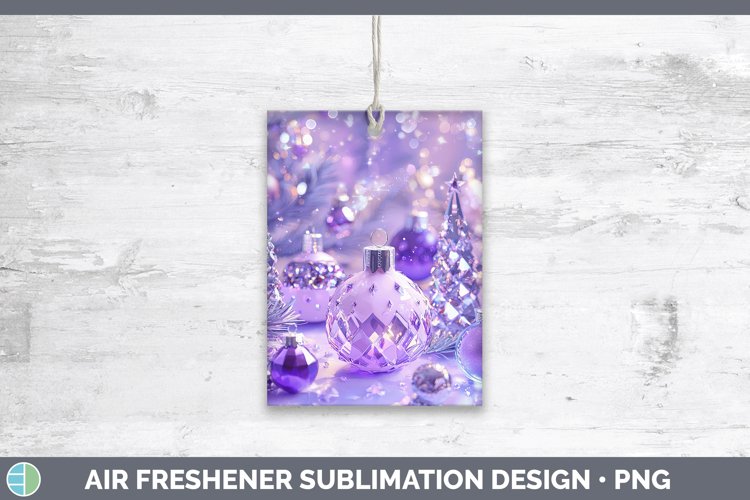 GorgeousPurple 3D Christmas Air Freshener design.