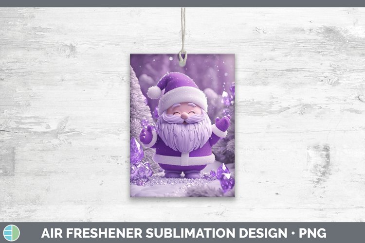 GorgeousPurple 3D Christmas Air Freshener design.