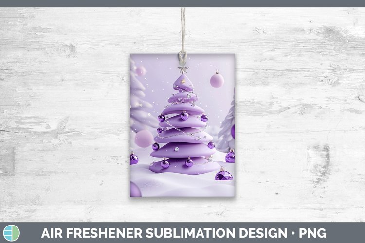 GorgeousPurple 3D Christmas Air Freshener design.