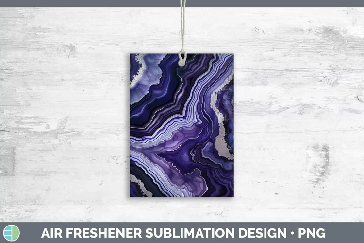 Purple Agate Air Freshener Sublimation Car Freshener Designs