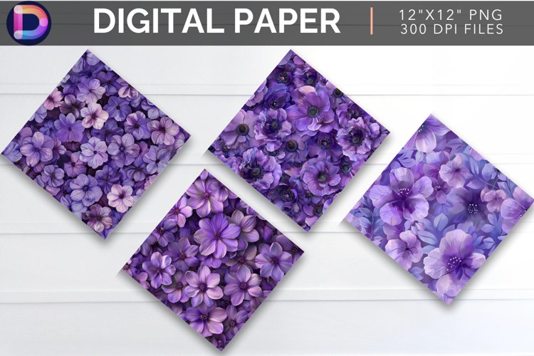 Purple Flower Clipart Image 10