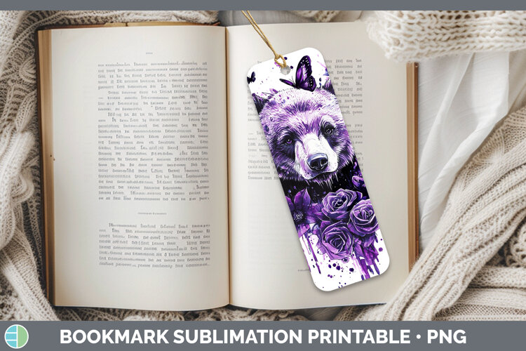 GorgeousPurple Drips Bookmark design.