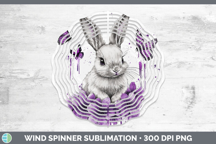 GorgeousPurple Drips Wind Spinner design.