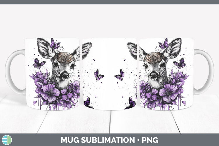 GorgeousPurple Drips Mug Wrap design.