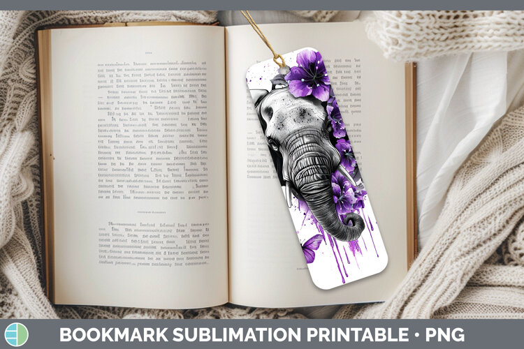 GorgeousPurple Drips Bookmark design.