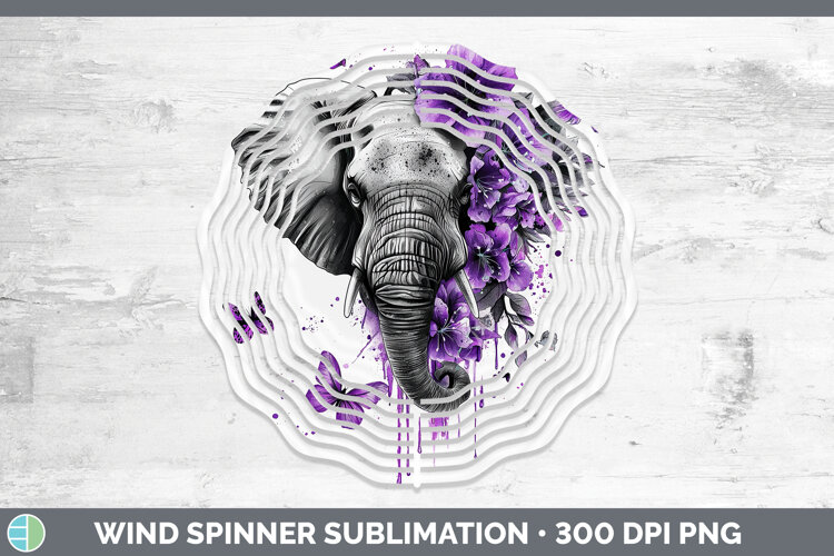 GorgeousPurple Drips Wind Spinner design.