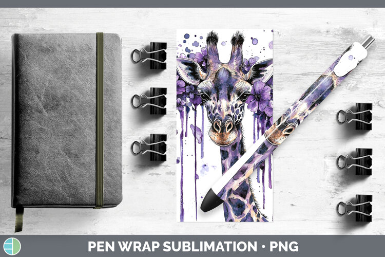 GorgeousPurple Drips Pen Wrap design.
