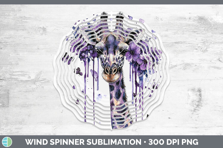 GorgeousPurple Drips Wind Spinner design.