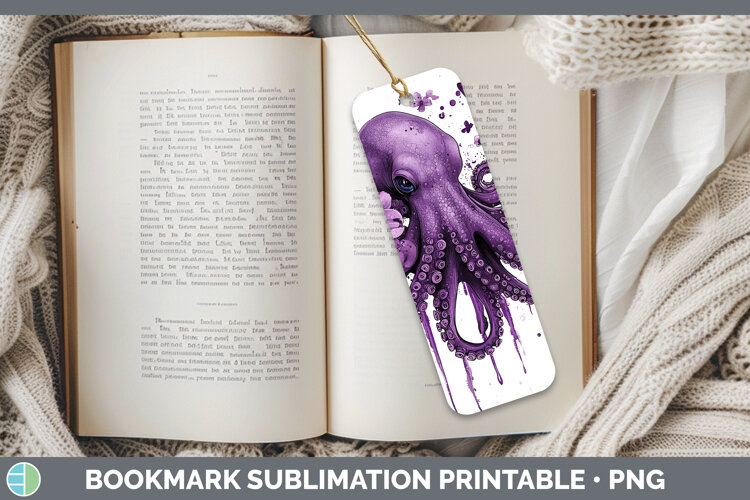 GorgeousPurple Drips Bookmark design.